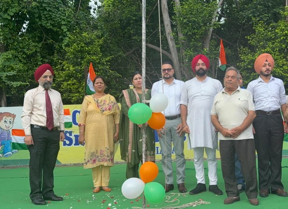 Independence Day was celebrated today at Children Memorial Senior Secondary Public School Patiala.